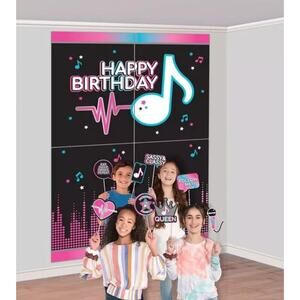 Ultimate Internet Famous Scene Setters Kids Birthday Photo Backdrop with Props